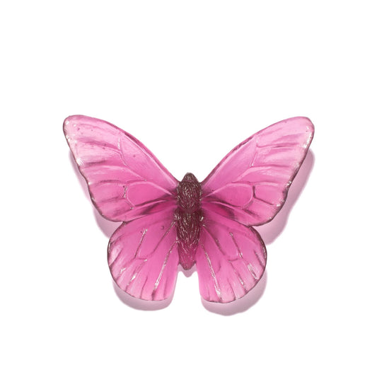 Gold Amethyst Glass Butterfly Artwork - Monarch - by Luke Jacomb