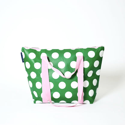 Medium Zip Tote Bag - Polka Dot