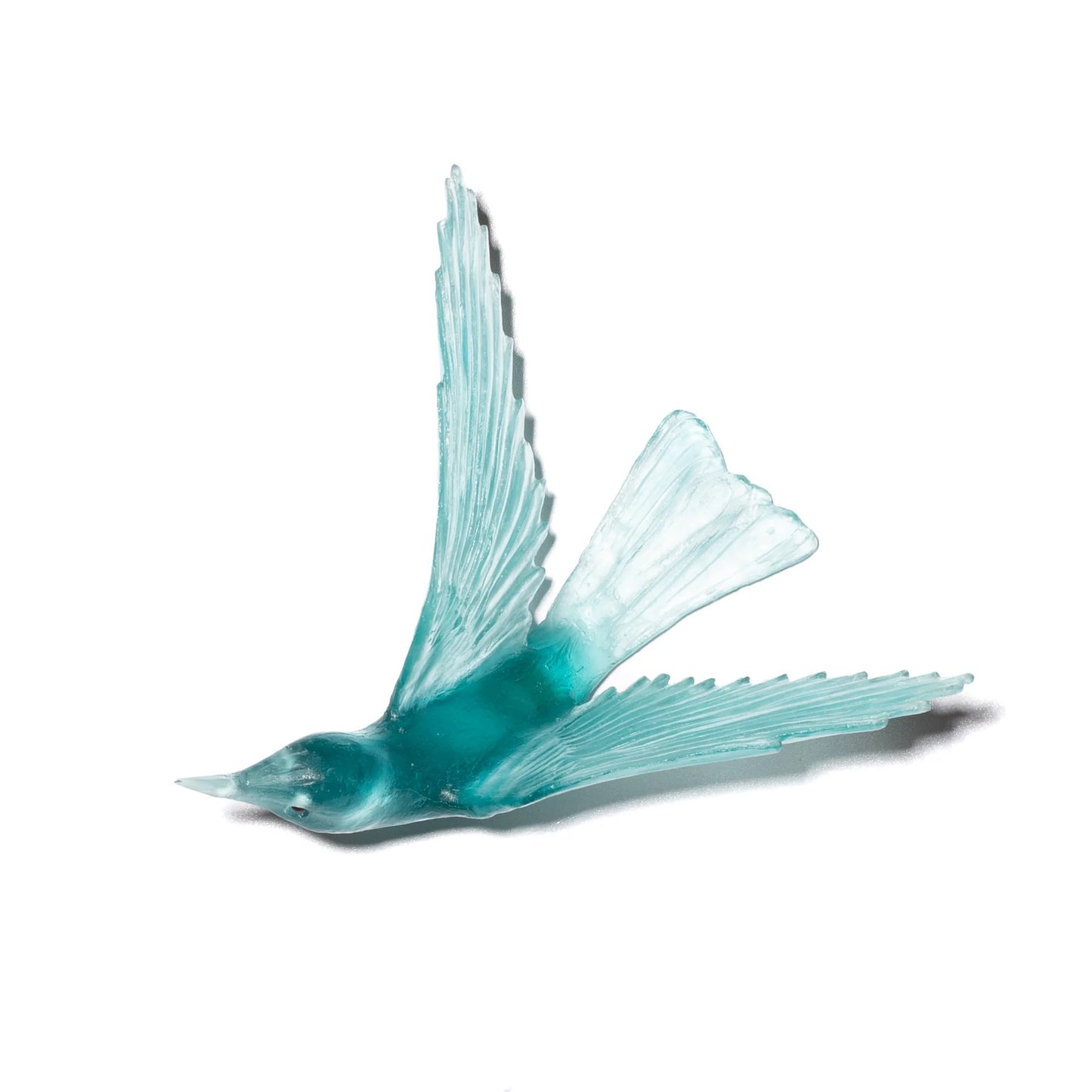Bellbird / Korimako #2 (Wings Back) - Teal - By Luke Jacomb Studio