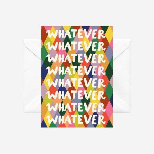 Whatever - illustrated card by Crissie Roda