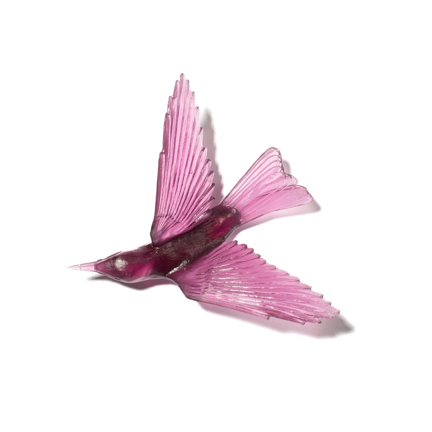 Bellbird / Korimako #2 (Wings Back) - Gold Amethyst - By Luke Jacomb Studio