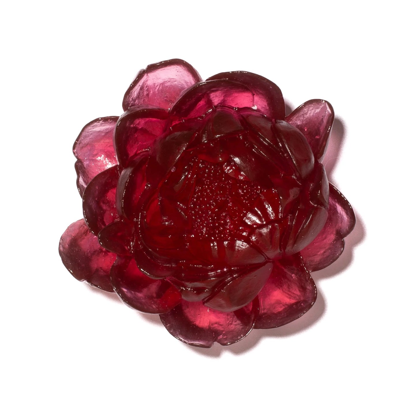 Peony - Gold Ruby - Glass wall artwork by Luke Jacomb