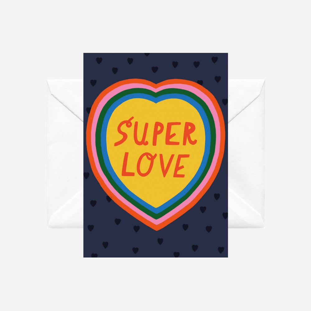 Super Love - illustrated card by Crissie Rodda