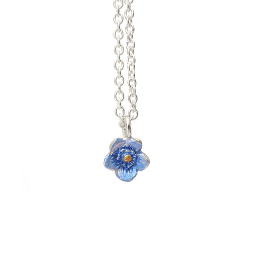 Forget Me Not Flower Drop Necklace