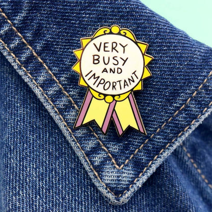 Very Busy and Important Award - Enamel Pin