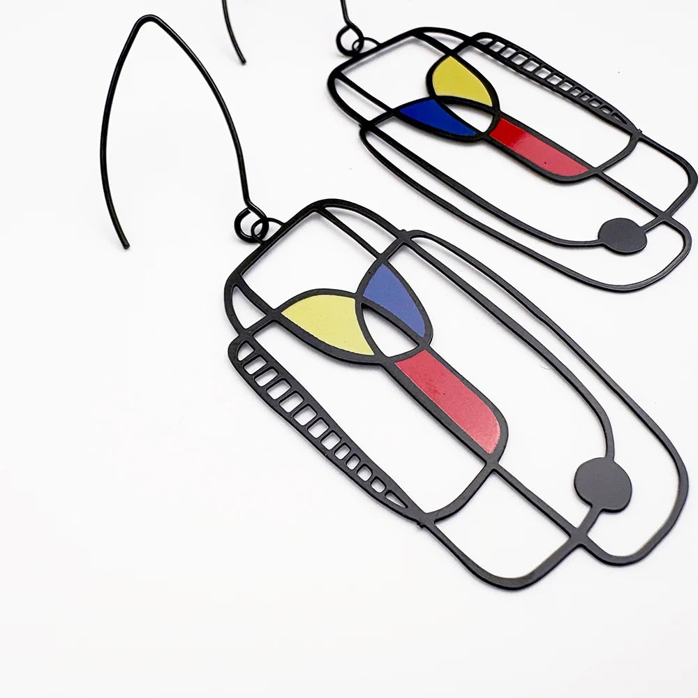 Art School Drop Out earrings in Primary