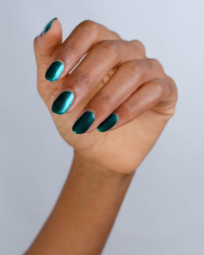 'Unity' Peacock Green Shimmer Nail Polish - 10ml