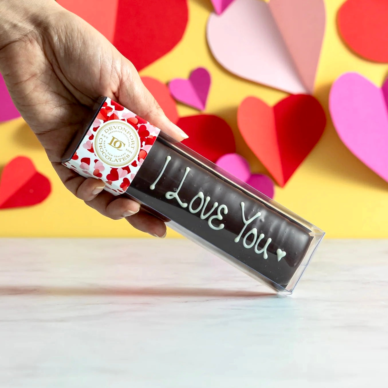 'I Love You' Truffle Slice