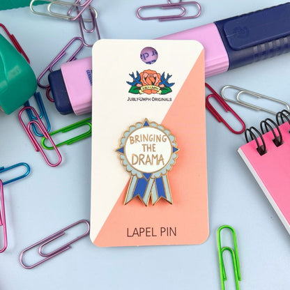 Bringing the Drama Award - Enamel Lapel Pin