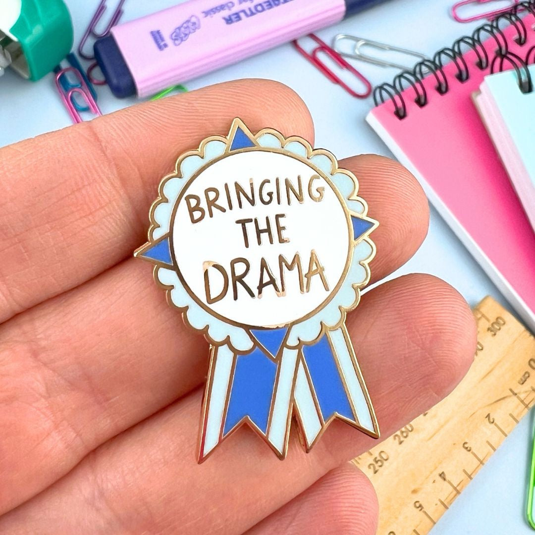 Bringing the Drama Award - Enamel Lapel Pin