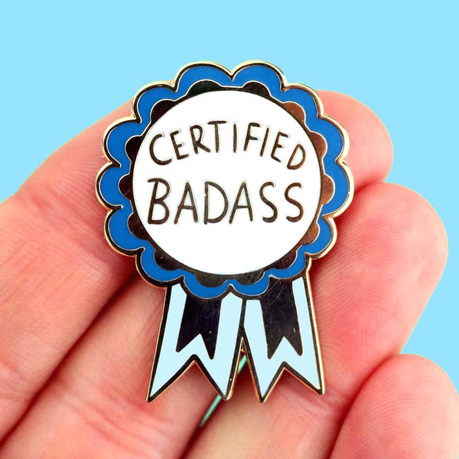 Certified Badass - Enamel Lapel Pin