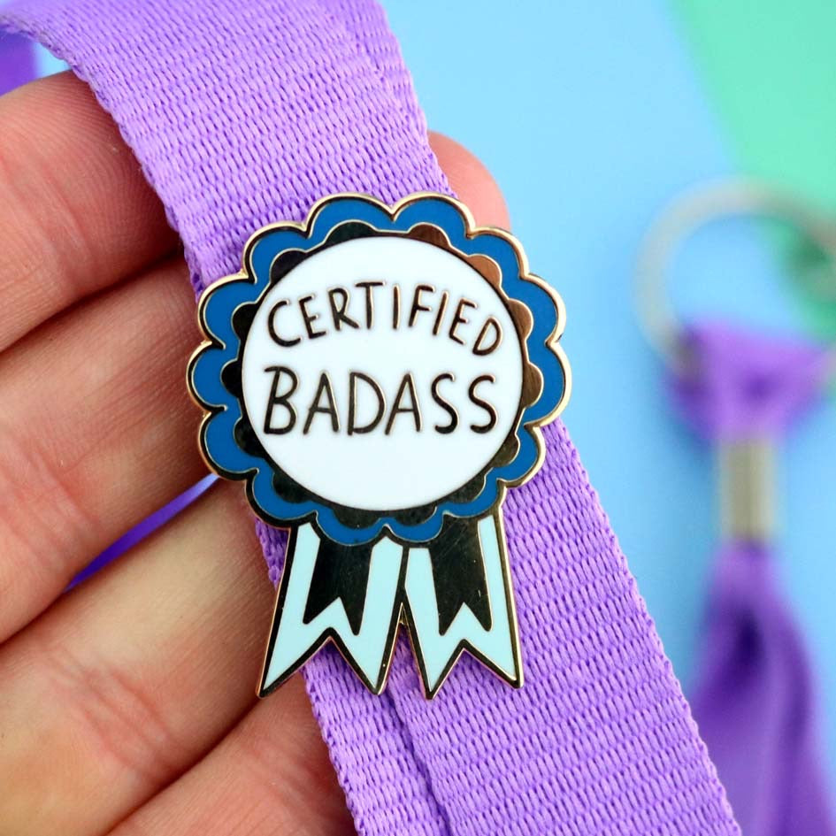 Certified Badass - Enamel Lapel Pin