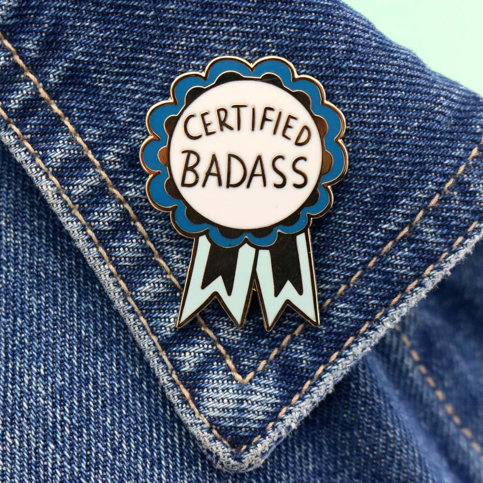 Certified Badass - Enamel Lapel Pin