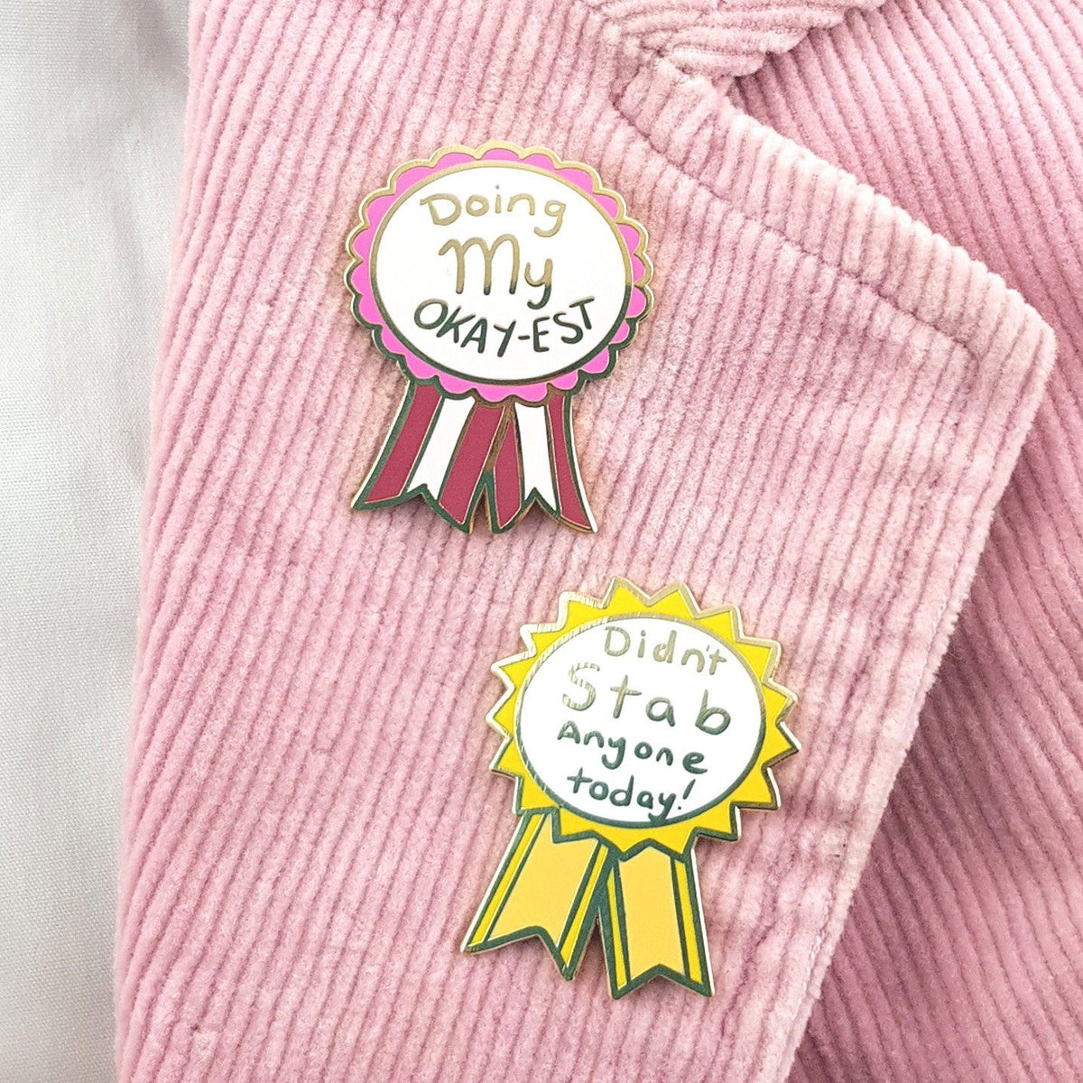 Doing my Okay-est - Enamel Lapel Pin