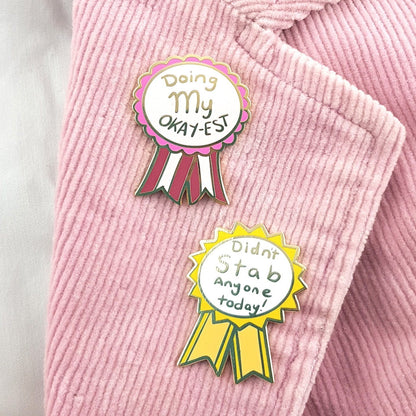 Doing my Okay-est - Enamel Lapel Pin