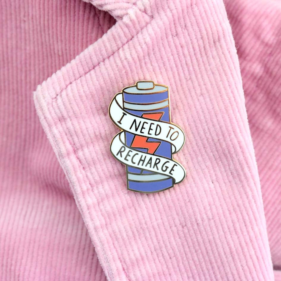 I need to Recharge - Enamel Lapel Pin