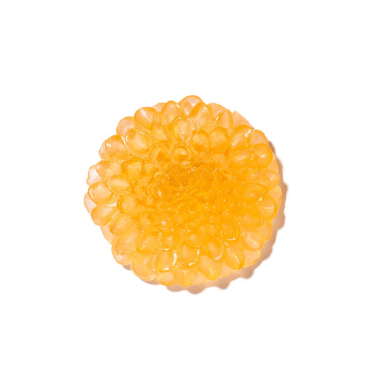 Dahlia in Cast Glass - Apricot