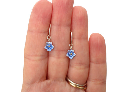 Forget Me Not Flower Drop Earrings