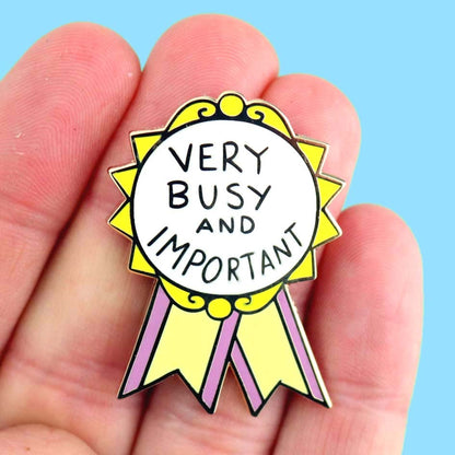 Very Busy and Important Award - Enamel Pin
