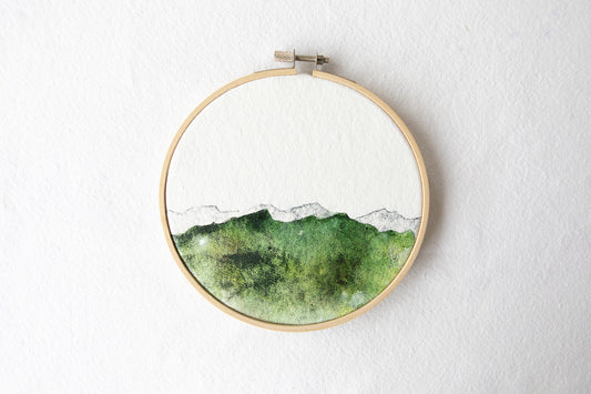 Landscape, Round - Small - "Beyond the Ridge"