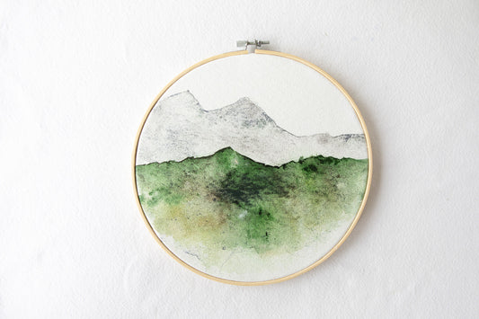 Landscape, Round - Medium - "Rising Quiet"