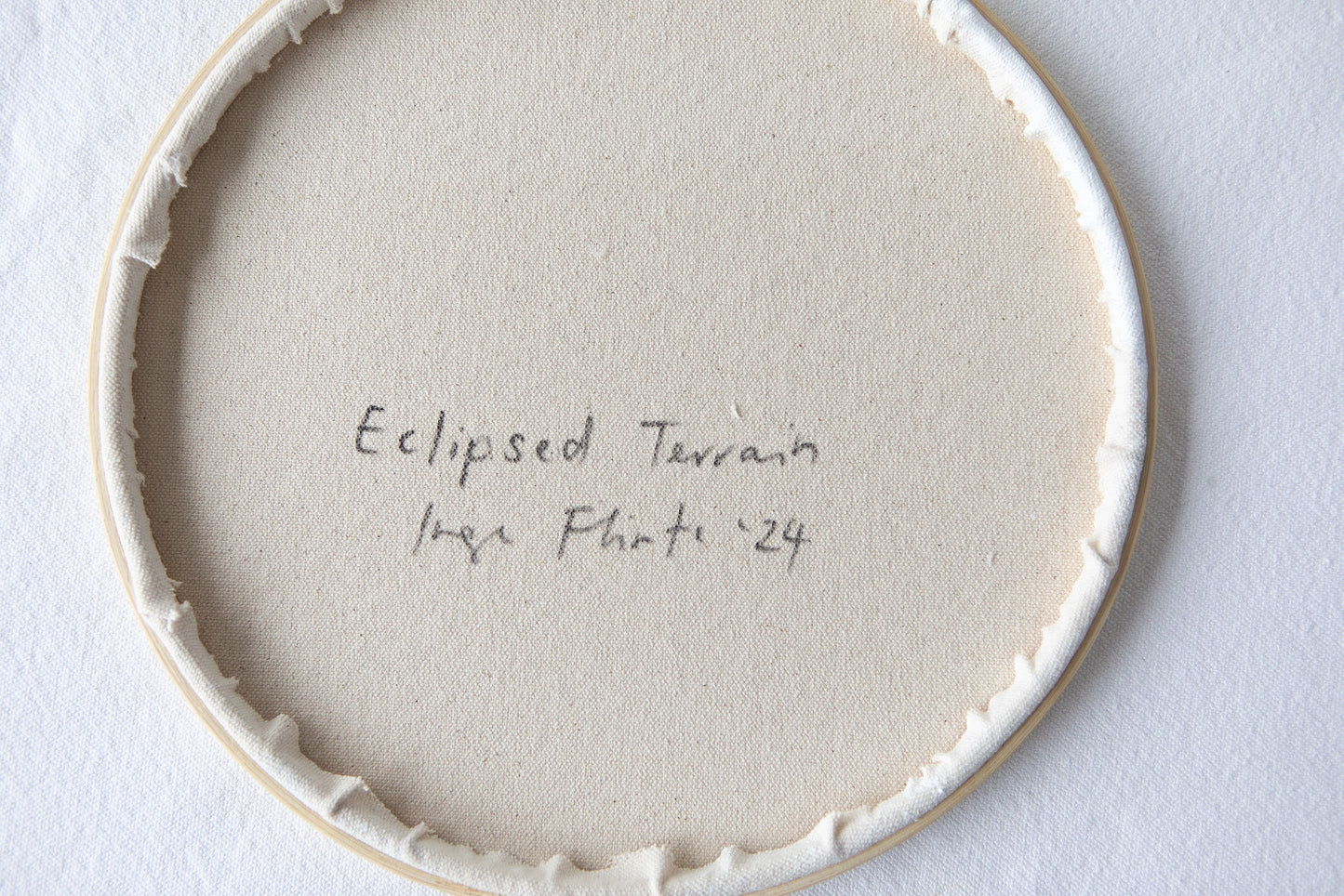 Landscape, Round - Medium - "Eclipsed Terrain"