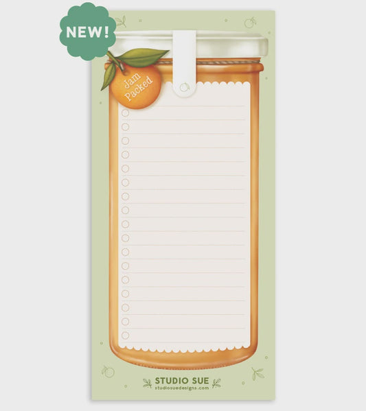 "Jam Packed" Notepad / List-Maker