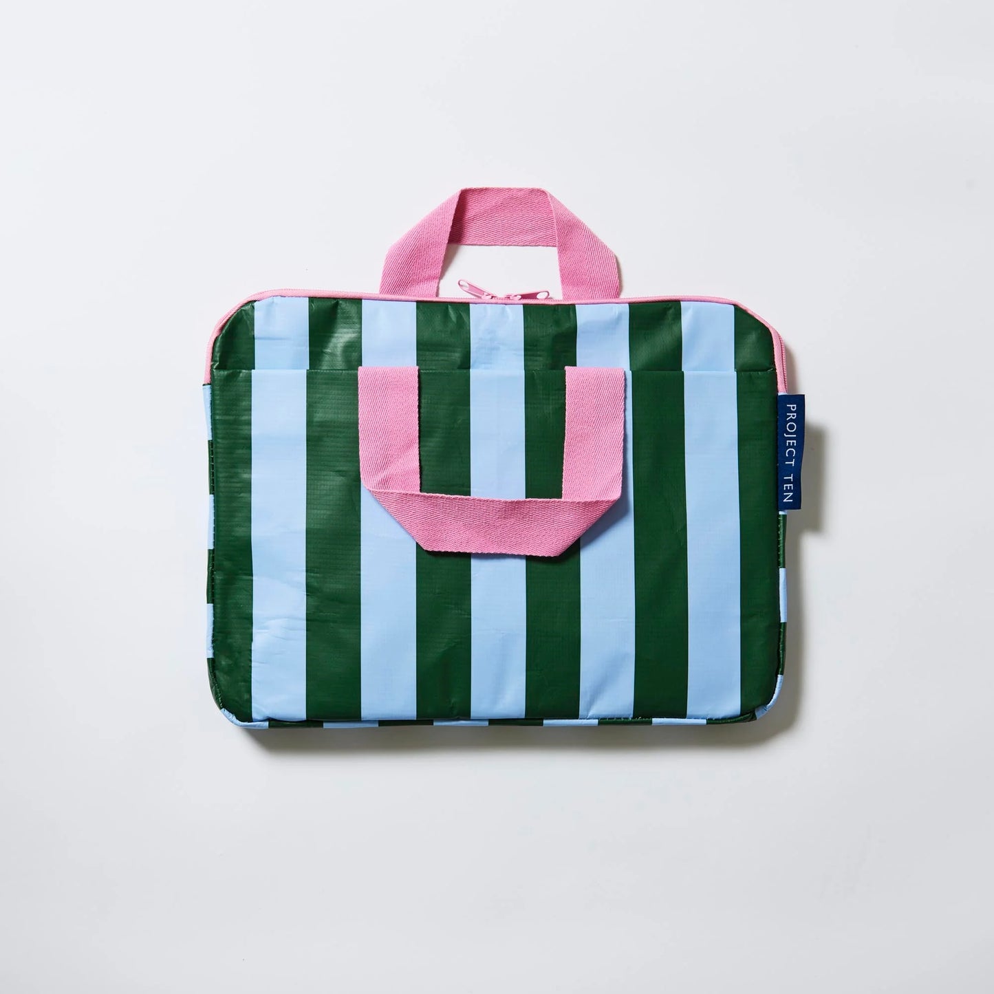 Laptop Case - Green Blue Stripe