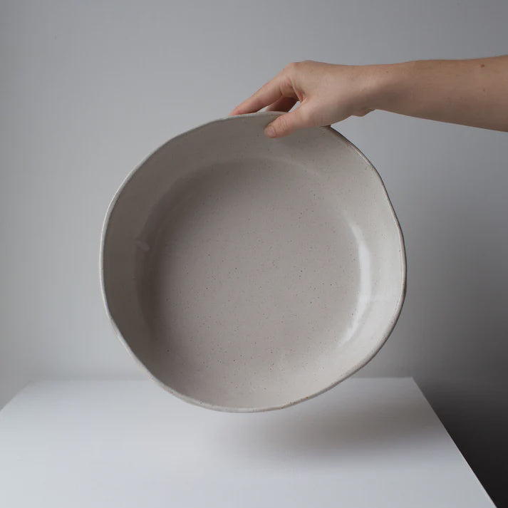 Large Ceramic Serving Bowl - Sandstone