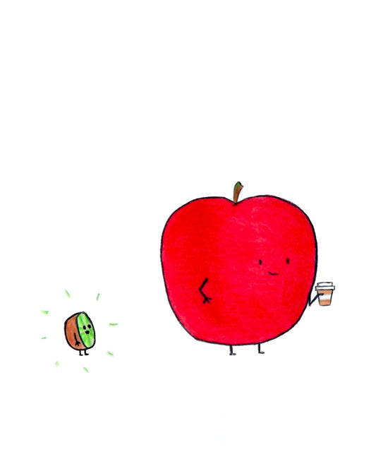 'Little Kiwi, Big Apple' Illustrated Card by Jemimadidit - Limited Edition fundraiser