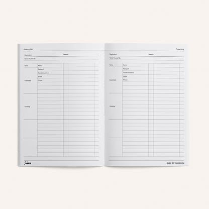 Travel Log - Journal by Made of Tomorrow