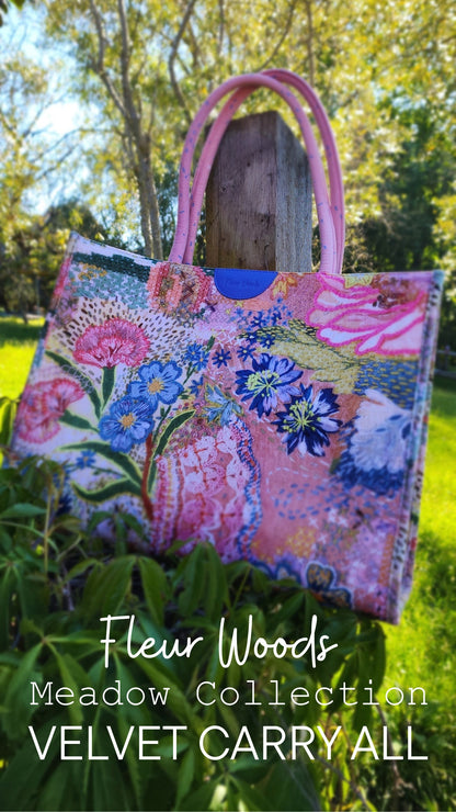 PRE-ORDER "Meadow" Boxy Tote by Fleur Woods