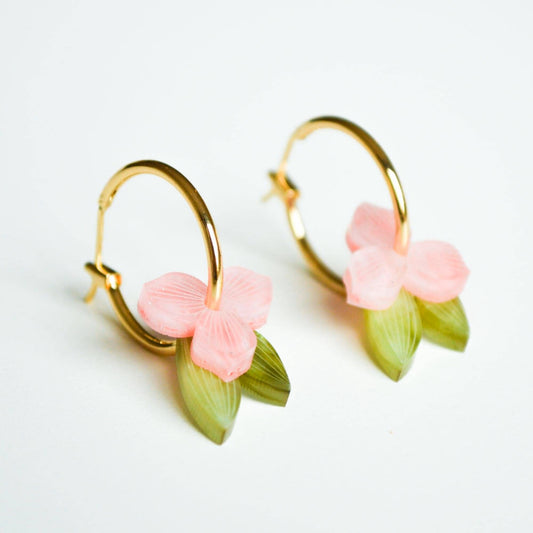 Meadow Earrings - Coral