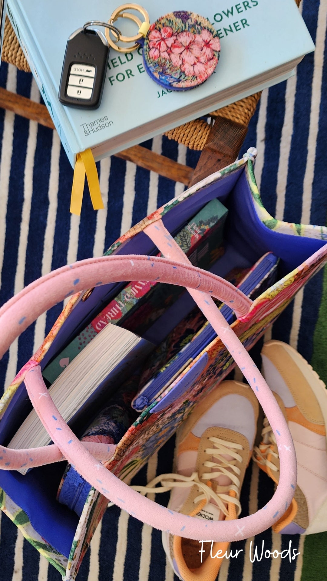 PRE-ORDER "Meadow" Boxy Tote by Fleur Woods