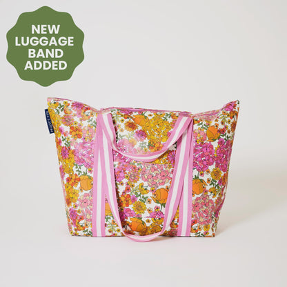 Medium Zip Tote Bag - Hydrangea