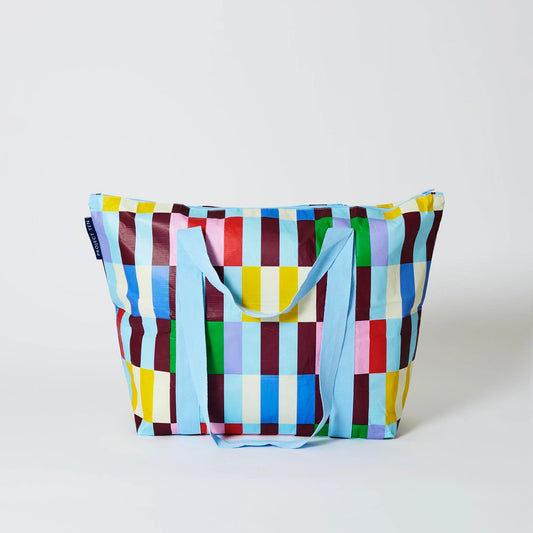 Medium Zip Tote Bag - Multi Stripe