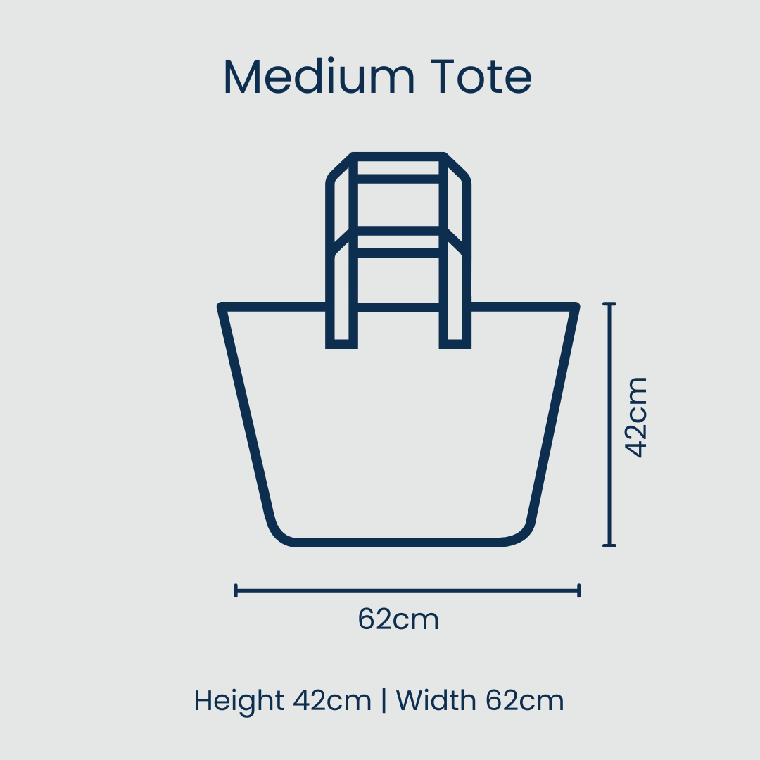 Medium Tote Bag - Coastal Floral