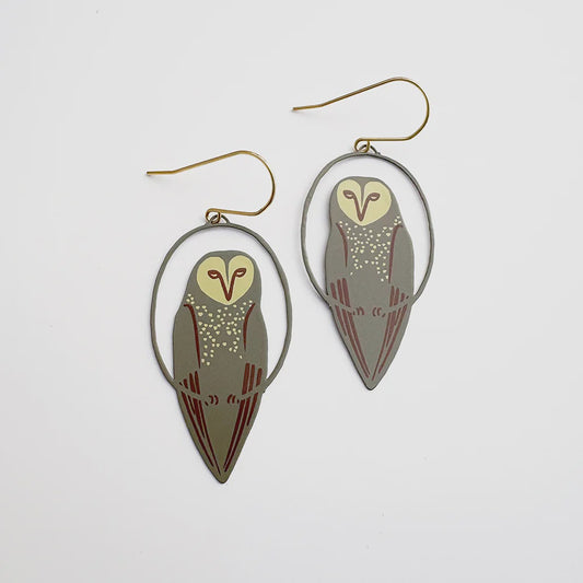 Midi Masked Owl Earrings