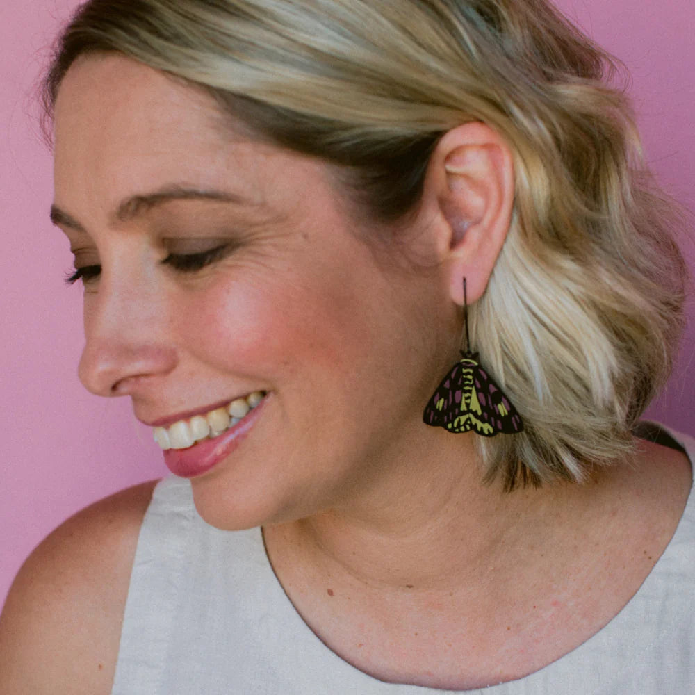 Midi Sheep Moth Earrings