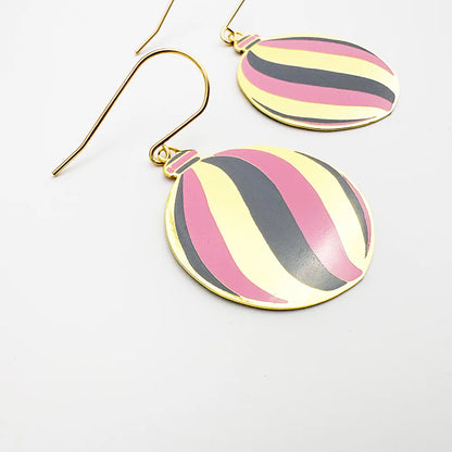 Midi Vintage Bauble in Gold, Pink & Grey