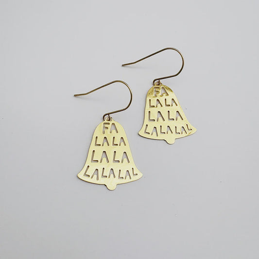 Mini Fa La La Earrings in Gold