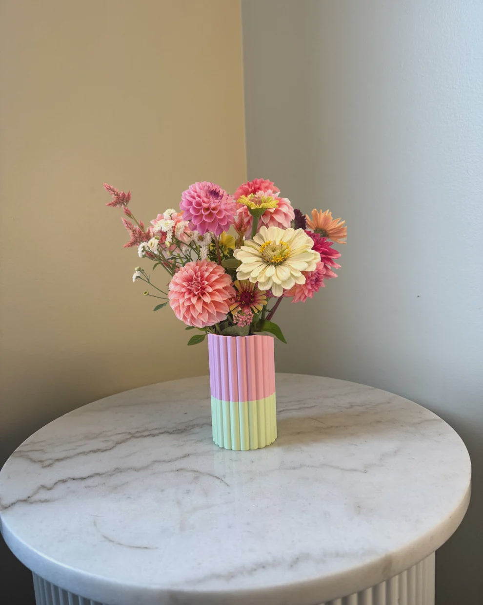 Mini Frankie Vase - Pink / Mint