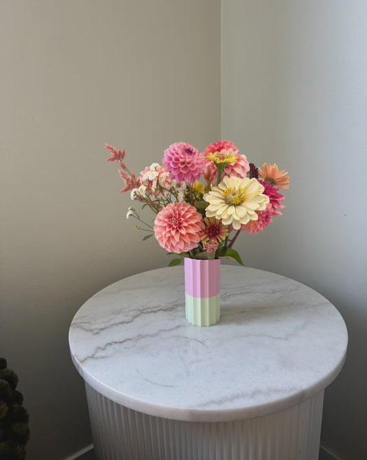 Mini Millie Vase - Pink / Mint