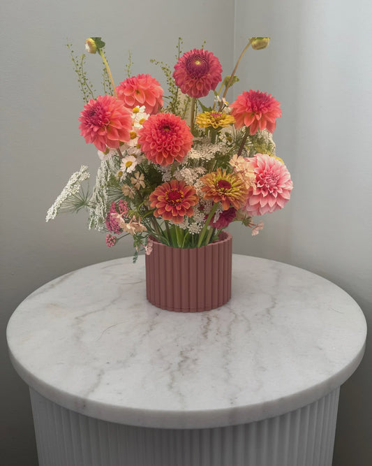 Mini Poppy Vase - Clay