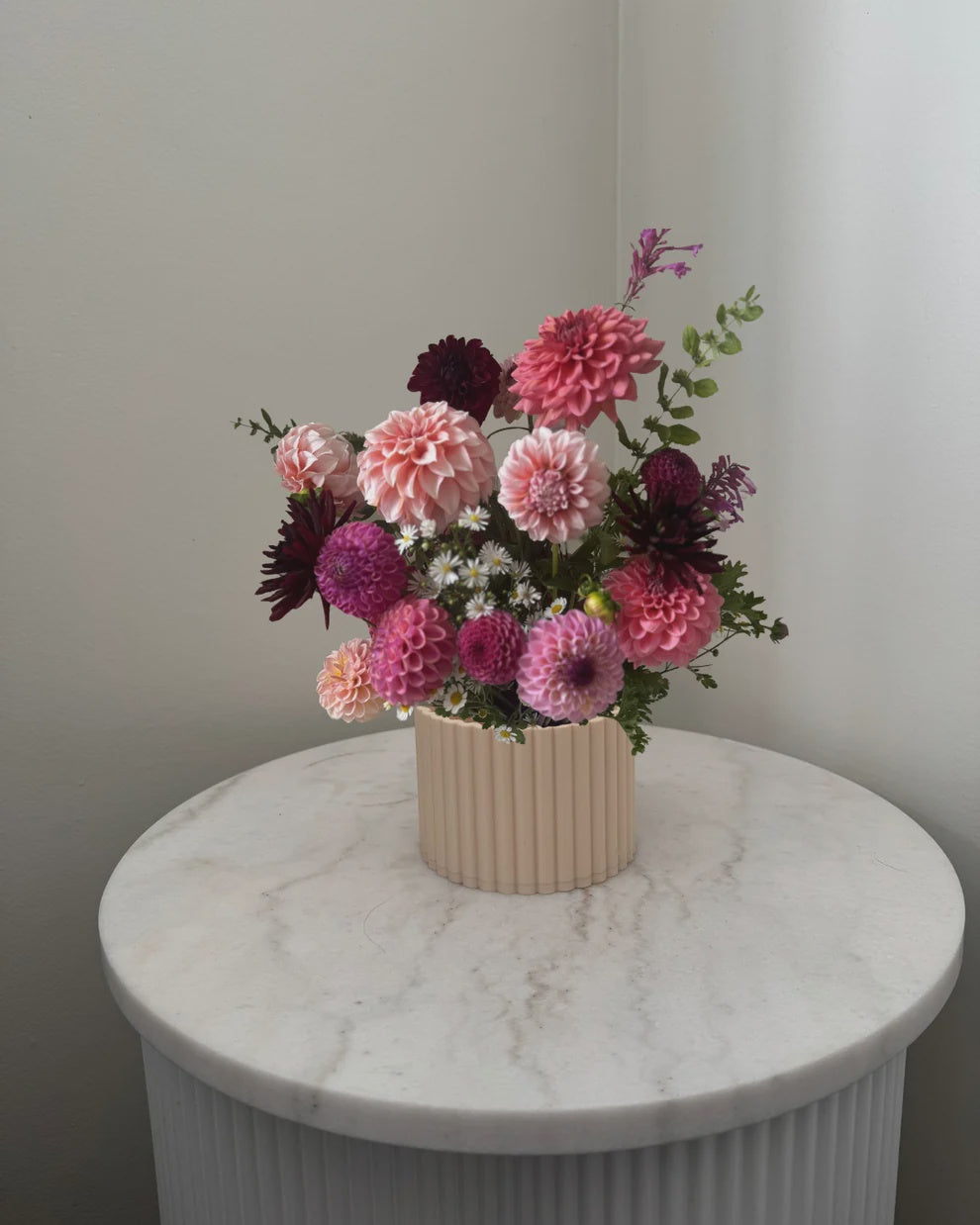 Mini Poppy Vase - Creamy Nude