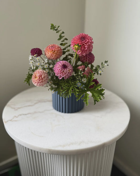 Mini Poppy Vase - Navy