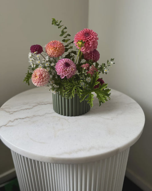 Mini Poppy Vase - Olive