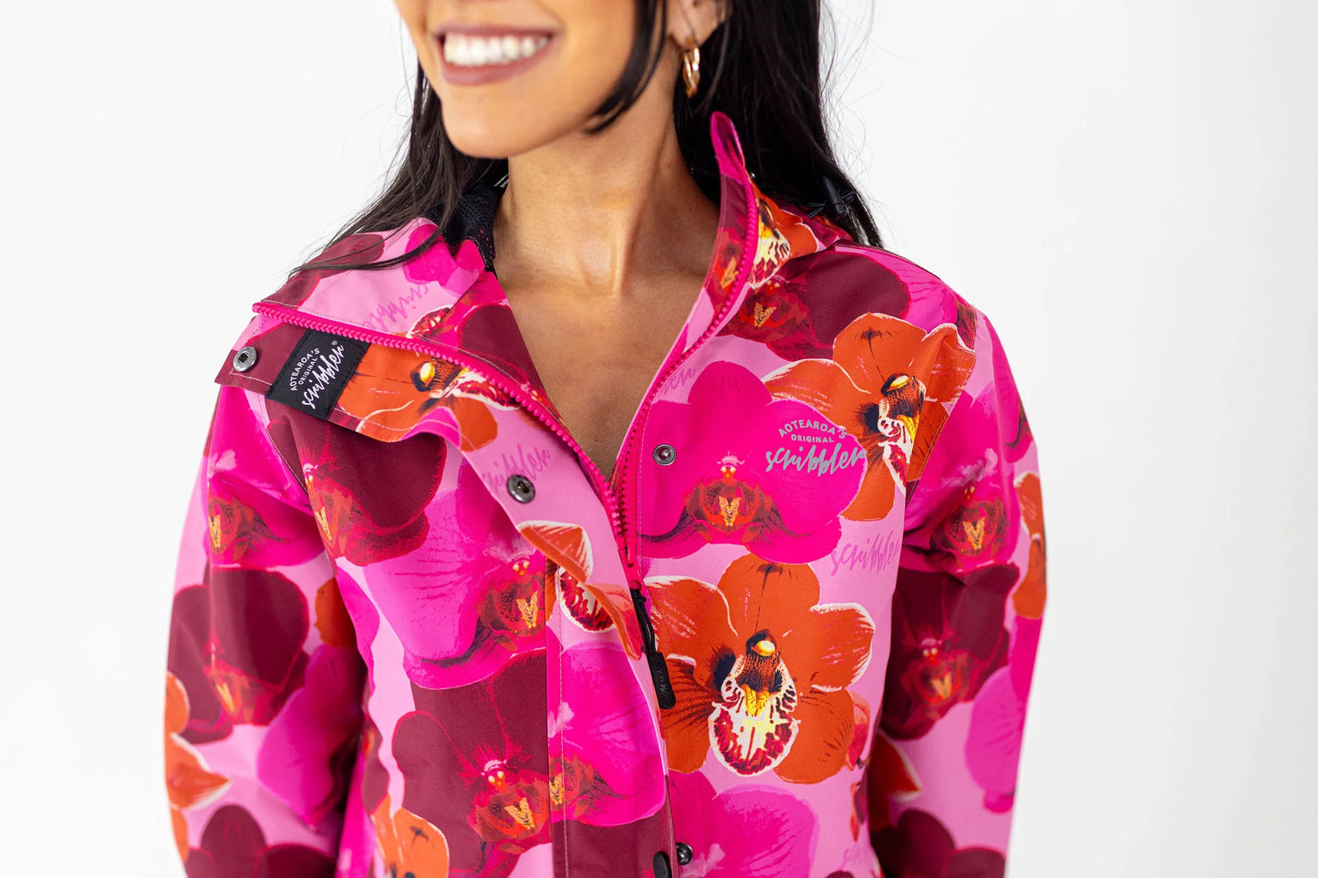 Orquidea Mesh-Lined Raincoat