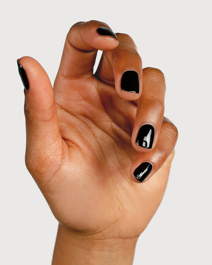 "Onyx" Jet Black Creme Nail Polish - 10ml