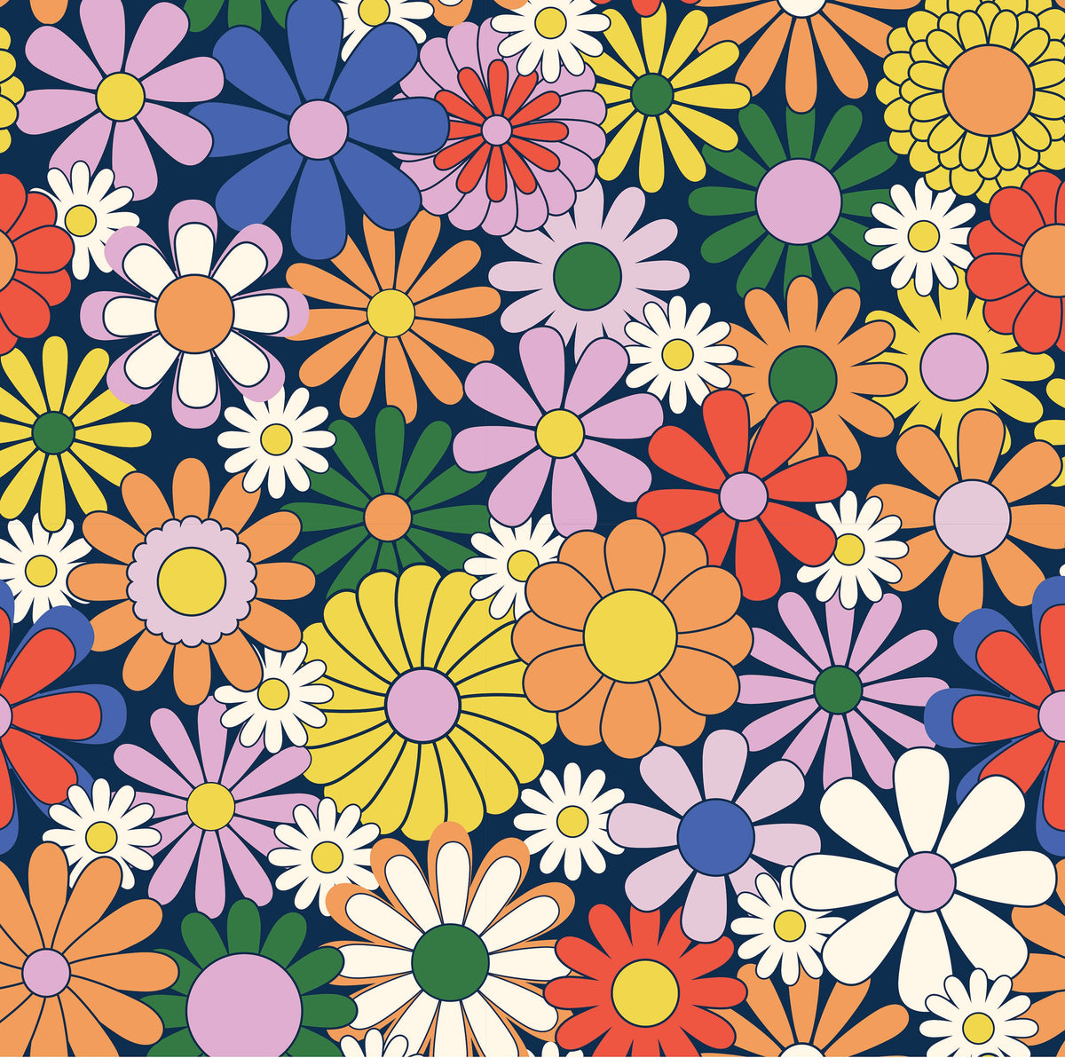 Tiny Zip Pouch - Coastal Floral